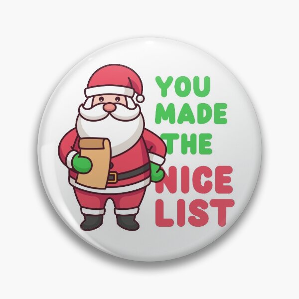 Artikelvorschau, Christmas Naughty List Frohe Weihnachtsfeiertage entworfen und verkauft von StickerbashCo.