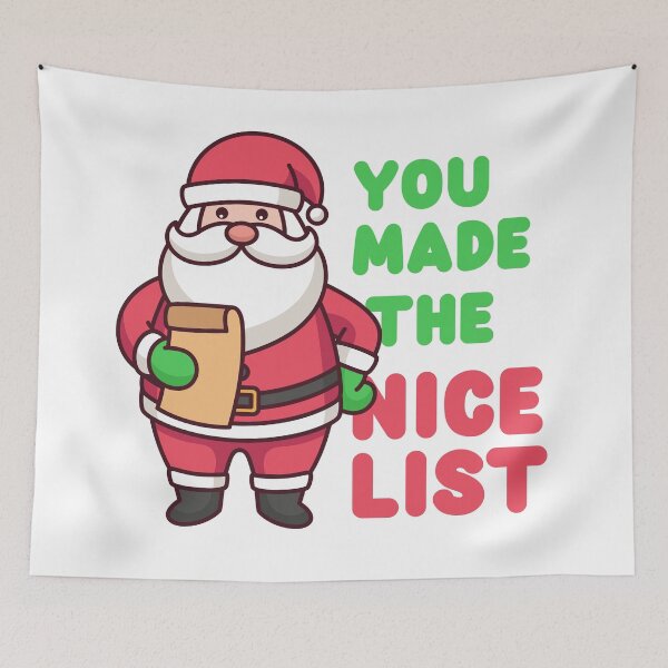 Item preview, Christmas Naughty List Merry Santa Christmas Holiday designed and sold by StickerbashCo.