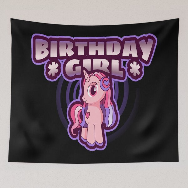 Item preview, Unicorn Birthday Girl Tee Gift Birthday Present For Girl designed and sold by Paula Helit.