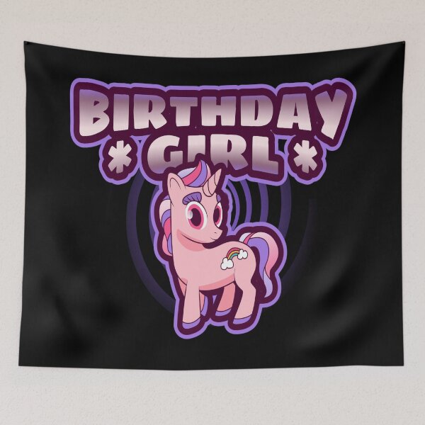 Item preview, Unicorn Birthday Girl Tee Gift Birthday Present For Girl designed and sold by Paula Helit.
