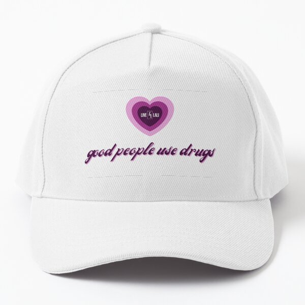 Good People Use Drugs Purple Heart Baseball Cap