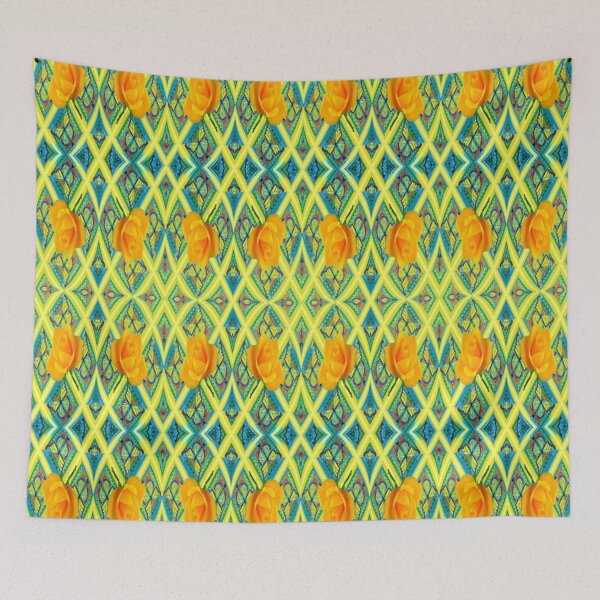 Item preview,  GOLDEN GARDEN ROSES BUTTERFLY ABSTRACT PATTERNS  designed and sold by sharlesart.