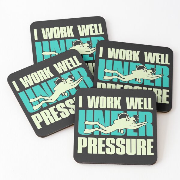 Item preview, I Work Well Under Pressure- Funny Scuba Diving designed and sold by Vicky021.