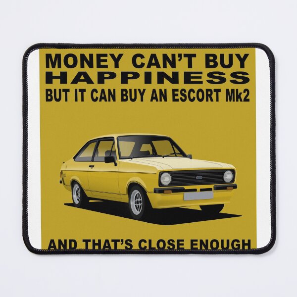Item preview, Ford Escort Mexico Mk2 2 Door Signal Yellow Happiness Art designed and sold by Hamilton illustrations.