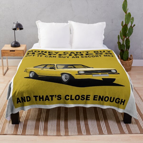 Item preview, Ford Escort Mexico Mk2 2 Door Signal Yellow Happiness Art designed and sold by Hamilton illustrations.