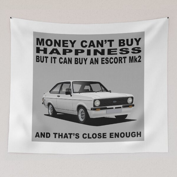 Item preview, Ford Escort Mexico Mk2 2 Door Diamond White Happiness Art designed and sold by Hamilton illustrations.
