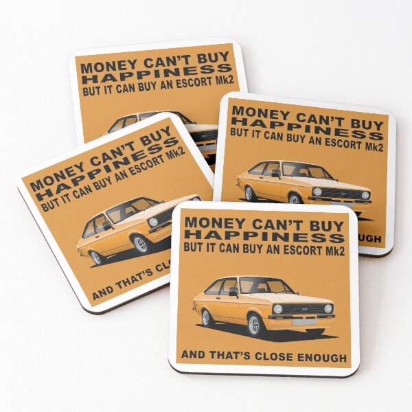 Item preview, Ford Escort Mexico Mk2 2 Door Signal Orange Happiness Art designed and sold by Hamilton illustrations.
