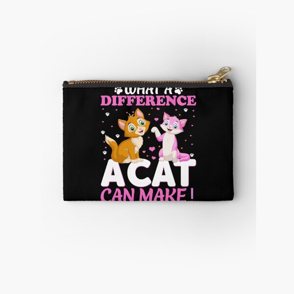Item preview, What A Difference A Cat Can Make! Funny Cute Cats, Essential T-Shirt designed and sold by JoesCornerStore.