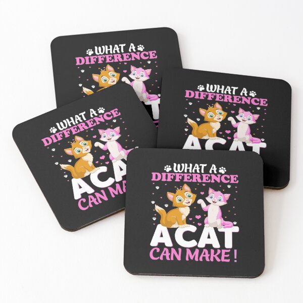Item preview, What A Difference A Cat Can Make! Funny Cute Cats, Essential T-Shirt designed and sold by JoesCornerStore.