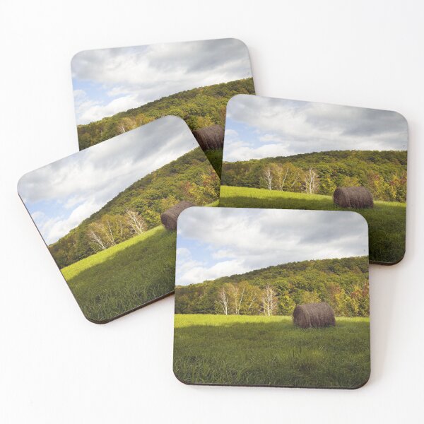 Item preview, Hay bales, Rural farm scene in East Granby, Connecticut designed and sold by OrcaNature.
