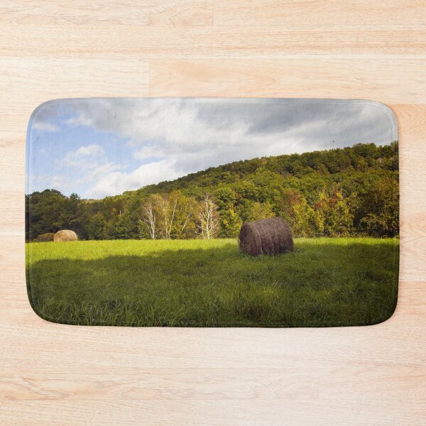 Item preview, Hay bales, Rural farm scene in East Granby, Connecticut designed and sold by OrcaNature.