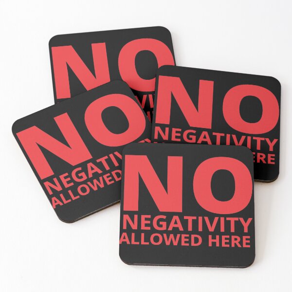Item preview, NO NEGATIVITY ALLOWED HERE designed and sold by KingsManKind.
