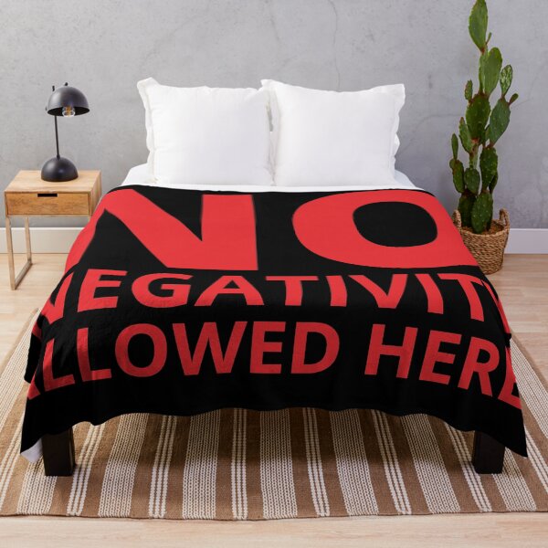 Item preview, NO NEGATIVITY ALLOWED HERE designed and sold by KingsManKind.