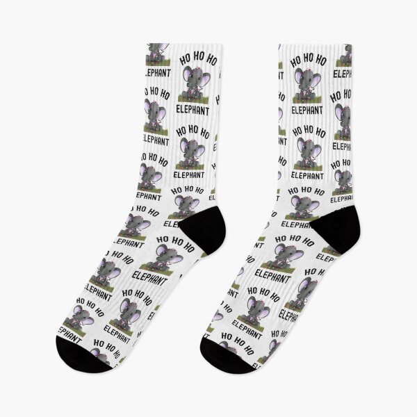 Item preview, HO HO HO Elephant, An Elephant Xmas designed and sold by SportyDogShop.