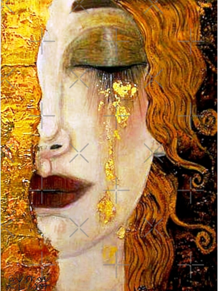 Disover "Freya's Tears" by Gustav Klimt (w/signature) | Art Nouveau Symbolism Premium Matte Vertical Poster