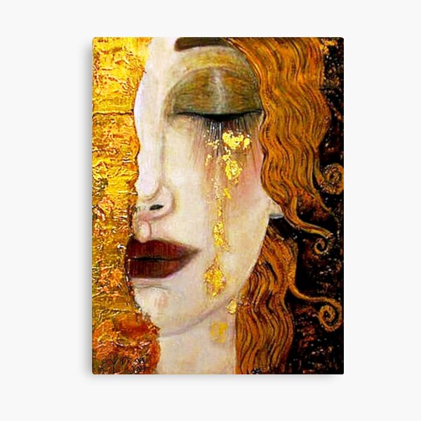 Disover "Freya&apos;s Tears" by Gustav Klimt (w/signature) | Art Nouveau Symbolism | Canvas Print