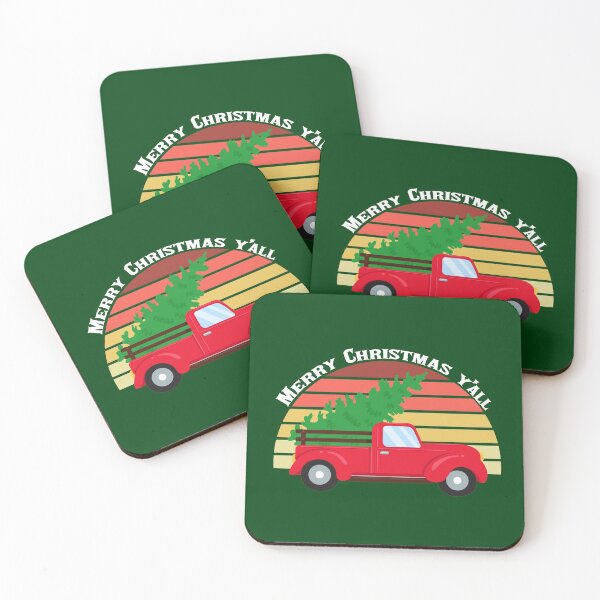 Item preview, Merry Christmas Y'all Funny Country Red Truck designed and sold by Epic Love Designs.