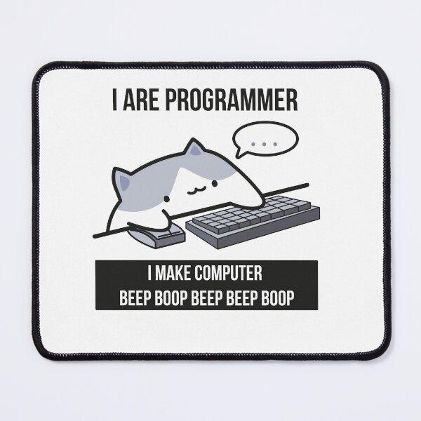 I are programmer (cat programmer) Mouse Pad