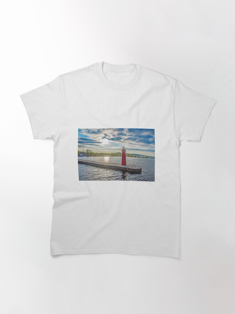Alternate view of Lake Michigan Light House Classic T-Shirt