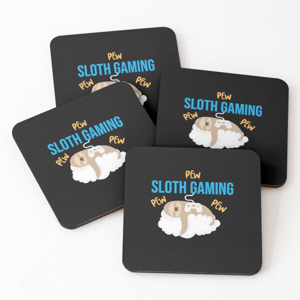 Item preview, Pew Gamer Sloth Gaming shirt designed and sold by StairheadStore.