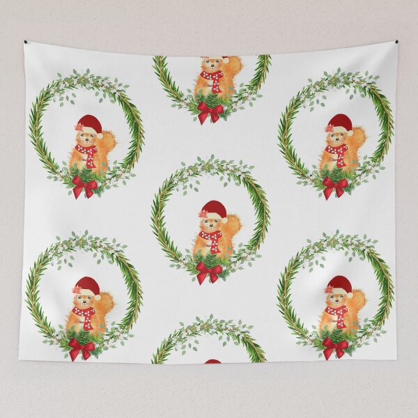 Item preview, Silly Squirrel in a Christmas crown, Christmas gifts, cooler Christmas gifts, Christmas 2021  designed and sold by BeatyinChaos.