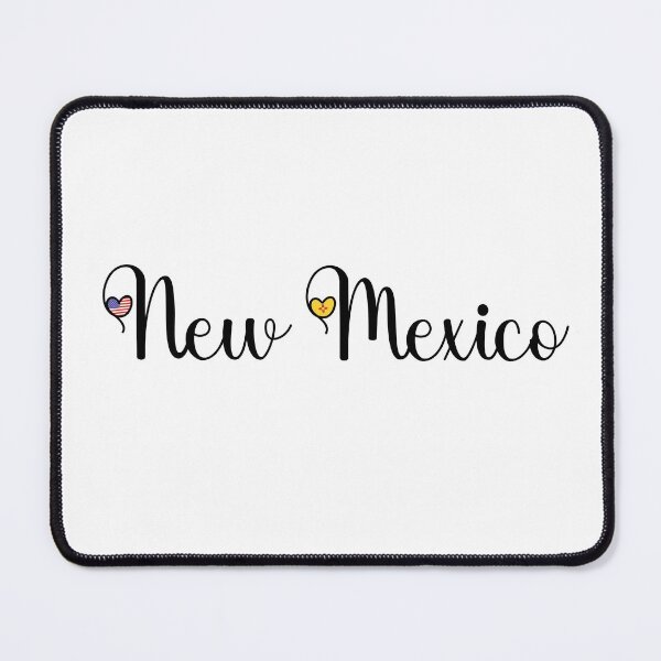 Item preview, I Love New Mexico - New Mexico Script With Heart Shaped Flags designed and sold by molamode.