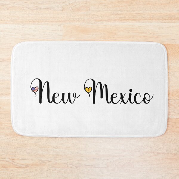 Item preview, I Love New Mexico - New Mexico Script With Heart Shaped Flags designed and sold by molamode.