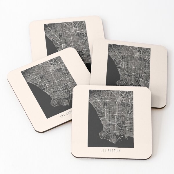 Item preview, Los Angeles City Street Map Dark designed and sold by Teecha.