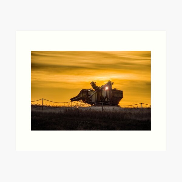 Threshing Machine Art Print