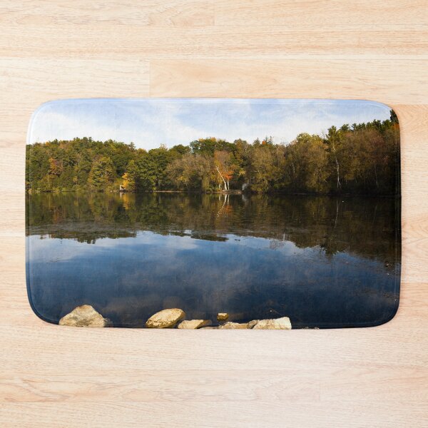 Item preview, Wononskopomuc Lake, Lakeville, Connecticut designed and sold by OrcaNature.