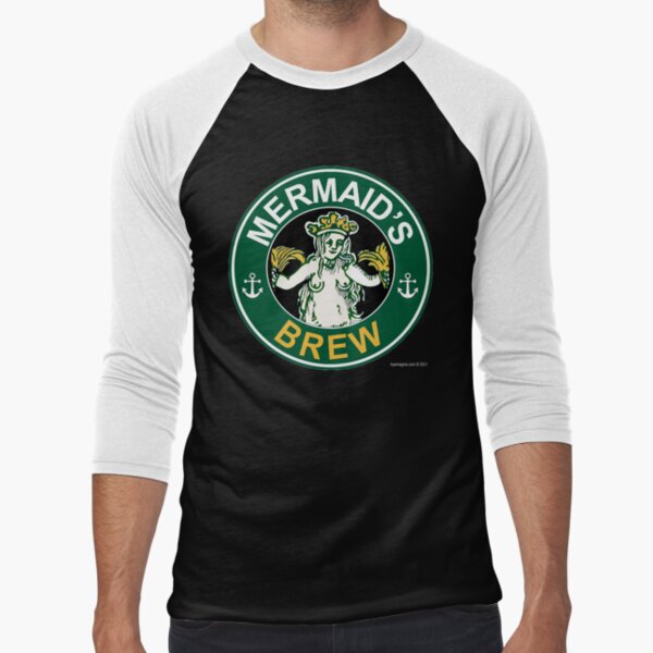 Mermaid's Brew Baseball ¾ Sleeve T-Shirt