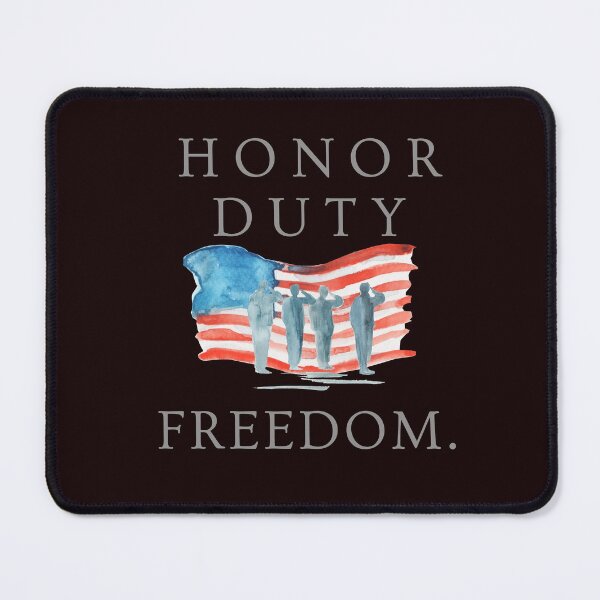 Item preview, Honor,duty,Fredoom, Military,army, airforce, marines, soldier gift t shirt, gray-Veteran designed and sold by medoutfits.