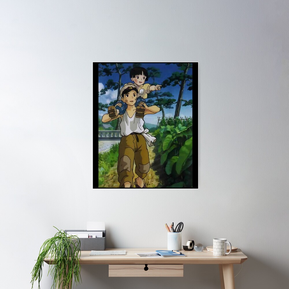 Grave of the Fireflies Animation Poster Wall Decor – Twentyonefox