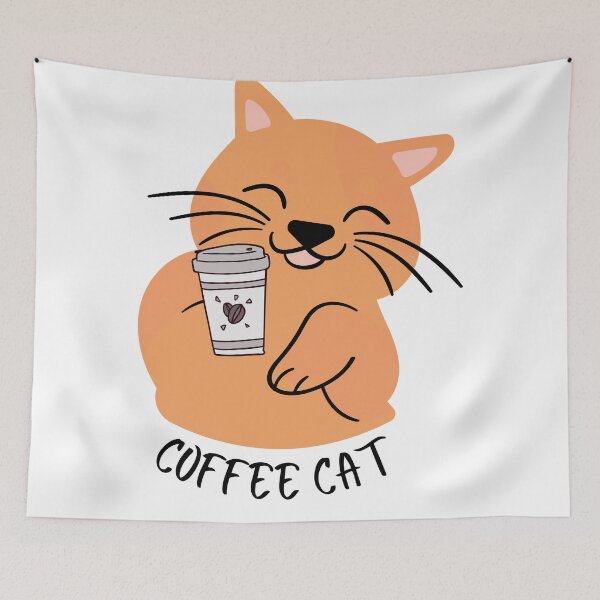 Item preview, coffee cat designed and sold by lolmaned.