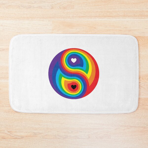 Item preview, LGBTQ Pride - Ying Yang Meaning Love - Rainbow Yin Yang designed and sold by DesignByLeo.