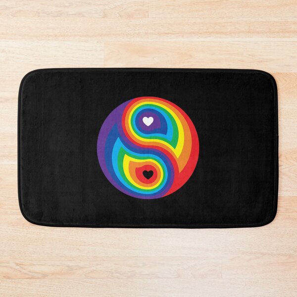 Item preview, LGBTQ Pride - Ying Yang Meaning Love - Rainbow Yin Yang designed and sold by DesignByLeo.