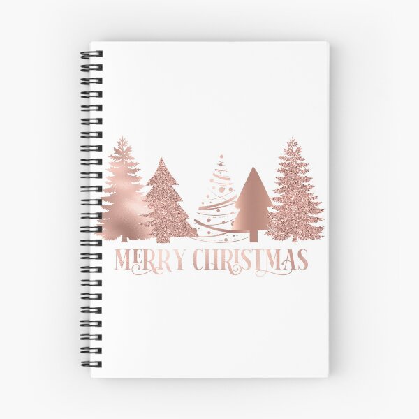 Item preview, Rose gold Pink Merry Christmas  designed and sold by ColorFlowArt.