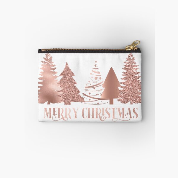 Item preview, Rose gold Pink Merry Christmas  designed and sold by ColorFlowArt.