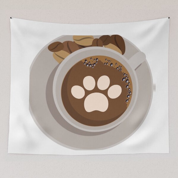 Item preview, Paws in a cup of coffee designed and sold by lolmaned.
