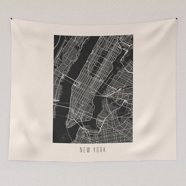 Item preview, New York City Street Map Dark designed and sold by Teecha.