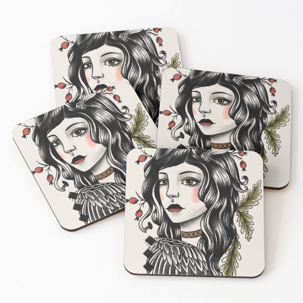 Item preview, Woman folklor tattoo art  designed and sold by mnviart.