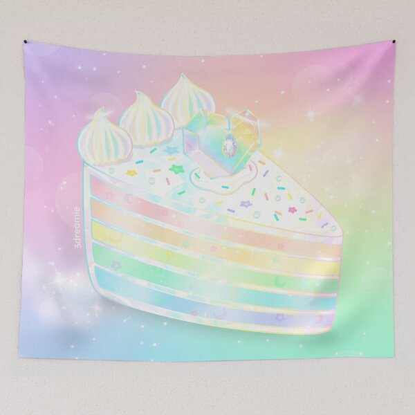 Item preview, Rainbow Cake Slice designed and sold by 3dreamieshop.