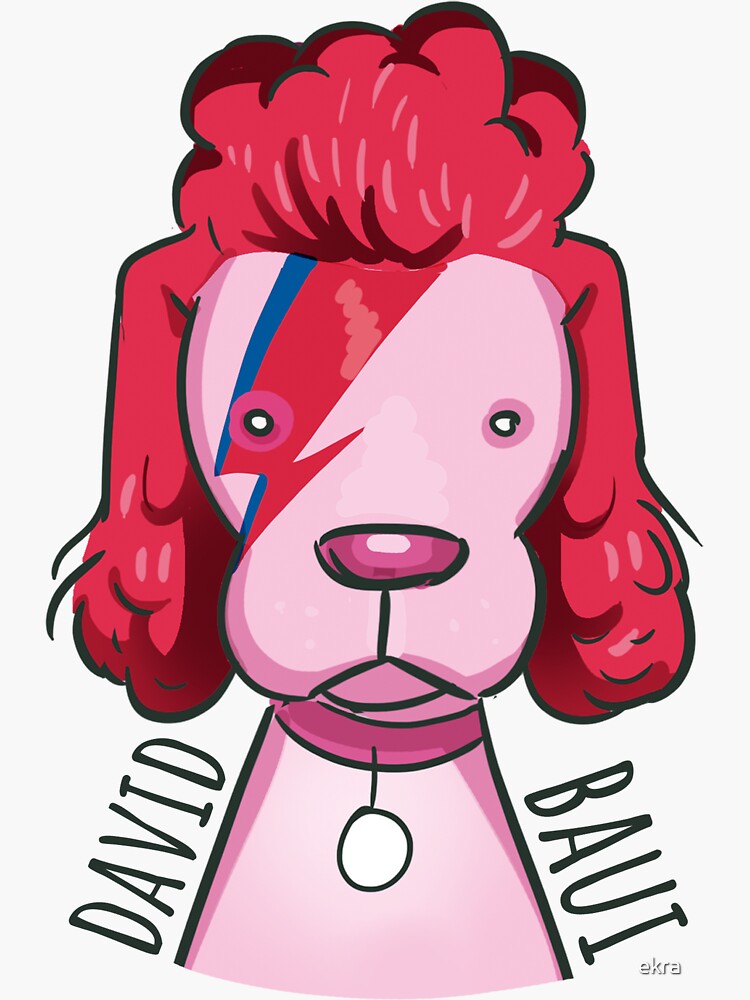 Thumbnail 3 of 3, Sticker, David baui designed and sold by ekra.