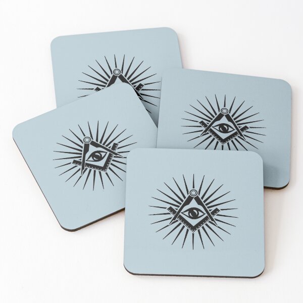 Item preview, Masonic Symbol, All Seeing Eye, Freemasonry, Square and Compass designed and sold by nitty-gritty.