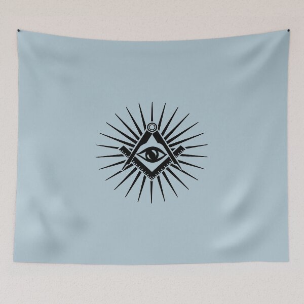 Item preview, Masonic Symbol, All Seeing Eye, Freemasonry, Square and Compass designed and sold by nitty-gritty.