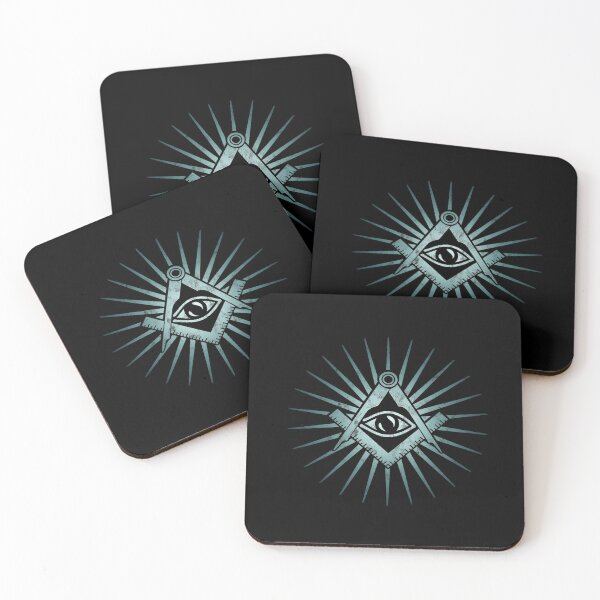 Item preview, Masonic, Symbol, All Seeing Eye, Freemasonry, Square and Compass designed and sold by nitty-gritty.