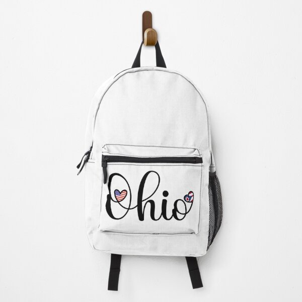 Item preview, I Love Ohio - Ohio Script With Heart Shaped Flags designed and sold by molamode.