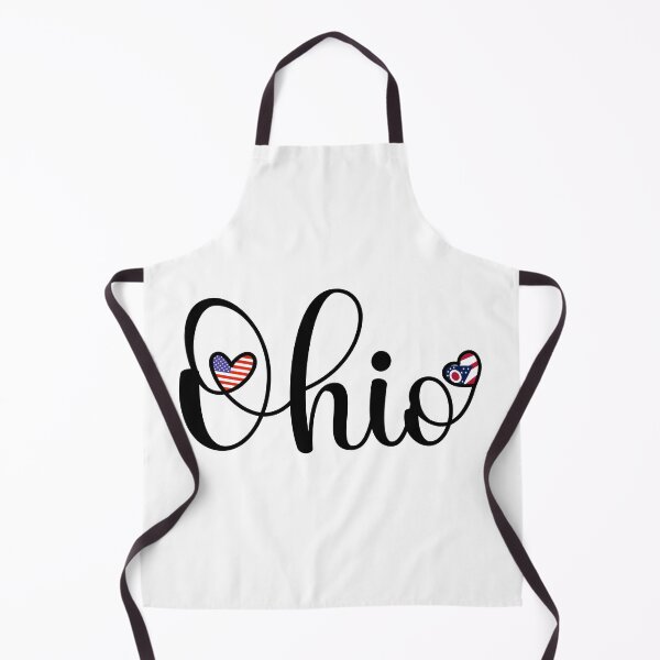 Item preview, I Love Ohio - Ohio Script With Heart Shaped Flags designed and sold by molamode.
