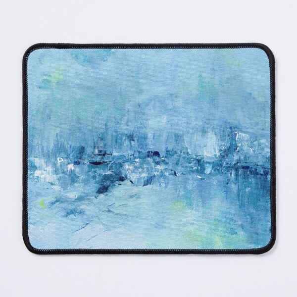 Item preview, Blue Abstract Painting - Contemporary Ocean Coastal Art designed and sold by Kate Chesters.