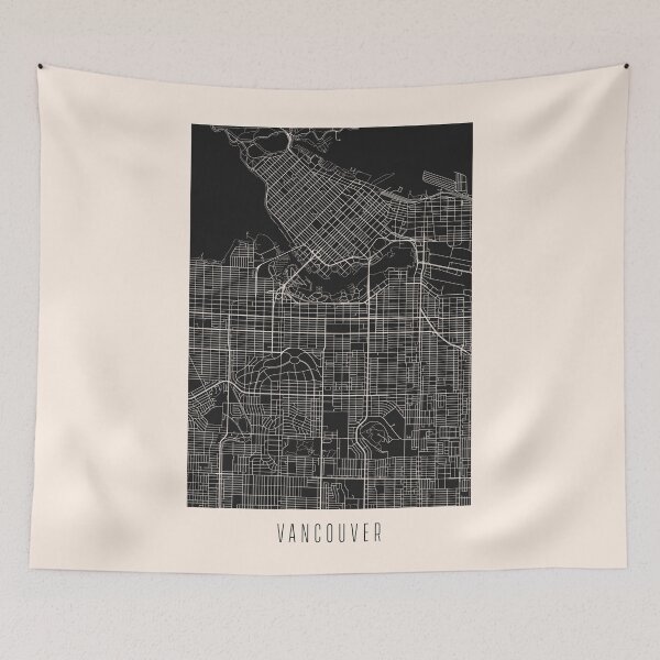Item preview, Vancouver City Street Map Dark designed and sold by Teecha.